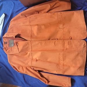Orange Suede Jacket - XL